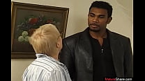 Mature bends her fat ass fuck