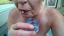1116 Ooops I peed right through my panties... twice! plus filling a saliva vial