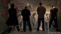 Sexy Blonde Anal Fucks And Gets Facial In Men Rest Room