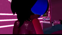 (VRCHAT) goth fucks herself