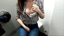 Public shopping in wet jeans, squirt x3