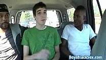 Muscular Blacg Gay Dude Fuck White Twink With His BBC 08