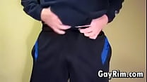 Shy Hairy Guy Masturbating