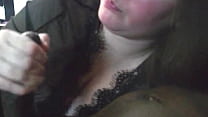 Hot bbw sucking black cock