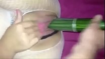 Cum tribute my cucumber stuffed pussy