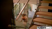 TUSHY hot babe fucked by step dad