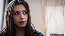 Did my bratty stepsister Indica Monroe really just asked me to fuck her?Petite Spencer Bradley takes her up on that and licks her shaved pussy