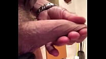 Wanking my big cock
