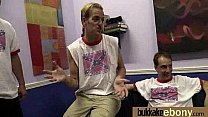 Ebony in a huge bukkake 12