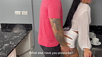He Caught Me Making Coffee and Fucked Me on the Kitchen Table