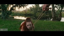 Big ass babe, Siren, crawl from the swamp to rim her dom's ass swallow piss