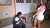 Homeless man gets fucked by porn actress for a plate of food - ALEJANDRA PALACIOS