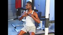 Two gay studs fuck hardcore after a gym workout