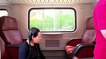 PREVIEW OF HOT RIDE ON THE TRAIN WITH AGARABAS AND OLPR