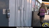 Huge Tit Babe Deepthroats Gloryhole DIck 28