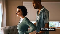 Black Boss Fucks His Employer's Wife During Dinner