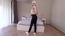 Sexy teen in sneakers gets fucked gently