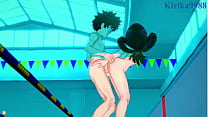 Rumi Usagiyama (Mirko) and Tsuyu Asui and Izuku Midoriya intense sex. - My Hero Academia Hentai  Rumi Usagiyama (Mirko) and Tsuyu Asui and Izuku Midoriya intense sex. - My Hero Academia Hentai