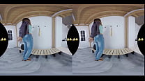 Big Natural Boobs Pissing in VR