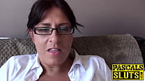 MILF moaning in joy for rubbing her juicy cunt