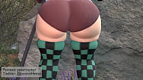 Demon Slayer Phat Ass Tanjiro cum fom Dildo