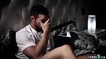 Perverted couple fucked theri pretty brnette teen student