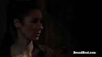 Sexy Busty Big Butt Lesbian Slaves Moaning From Whip And Domination