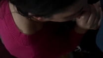 Wife blowing y. guy and recording for hubby