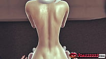 Felicia Hardy Tied Standing - Big Dick Pounding Her Tight Pussy - Rough Doggy POV Ends in Messy Ass Cumshot (3D XXX Animation)