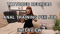 ANAL INTERVIEW WITH HOT REDHEAD ENDS WITH GOLDEN SHOWER! DO YOU THINK SHE GOT THE JOB?