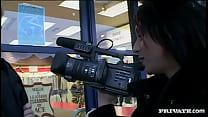 Tattooed Samantha Takes on Two Strangers Cocks at the Same Time