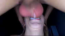 Sloppy blowjob. Huge load cum in mouth