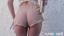 Petite blonde teen Kiara Cole shows off her perfect body in the nude