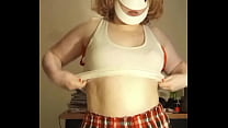 White cropped tank busty babe-premium members get exclusive features