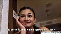 Beautiful Keira gets picked up from the pub and fucked for cash