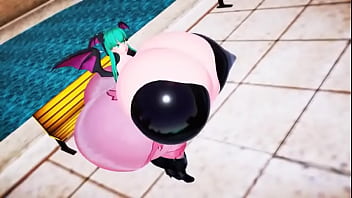 Seios e bunda ficando enormes da morrigan