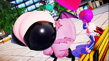 Seios e bunda ficando enormes da morrigan