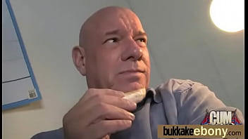 Hot ebony gangbang fun interracial 16