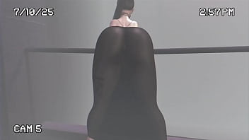 Transparent dress in the street second life