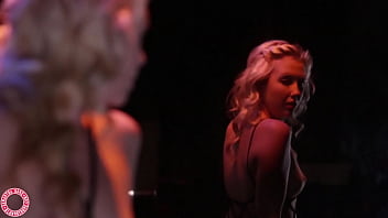 Busty samantha rone in body stocking fishnets plays with herself