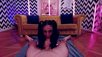 Fantasy hottie mia trejsi lets a lucky stud cum inside her pussy