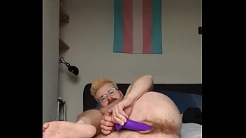 Ftm Showing Soles Of Feet While Playing With Dildo thumbnail