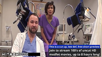 Patient gets hitachi orgasm from nurse jackie banes