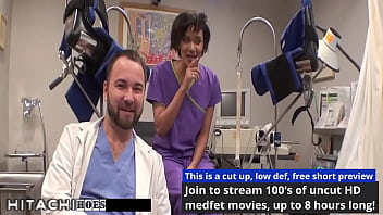 Patient gets hitachi orgasm from nurse jackie banes