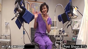 Patient gets hitachi orgasm from nurse jackie banes