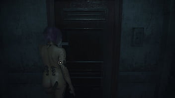 4k re2 remake modded gameplay judy alvarez naked mod of person from cyberpunk