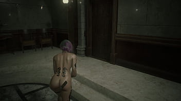 4k re2 remake modded gameplay judy alvarez naked mod of person from cyberpunk