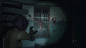 4k re2 remake modded gameplay judy alvarez naked mod of person from cyberpunk