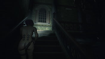 4k re2 remake modded gameplay judy alvarez naked mod of person from cyberpunk