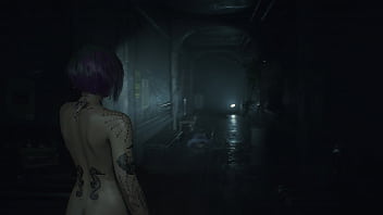 4k re2 remake modded gameplay judy alvarez naked mod of person from cyberpunk